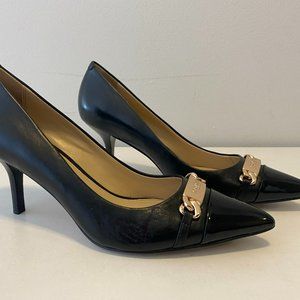 Coach Bowery Pumps with Patent Leather Toe